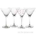 Custom Masse Clear Cocktailglas Martini -Brille